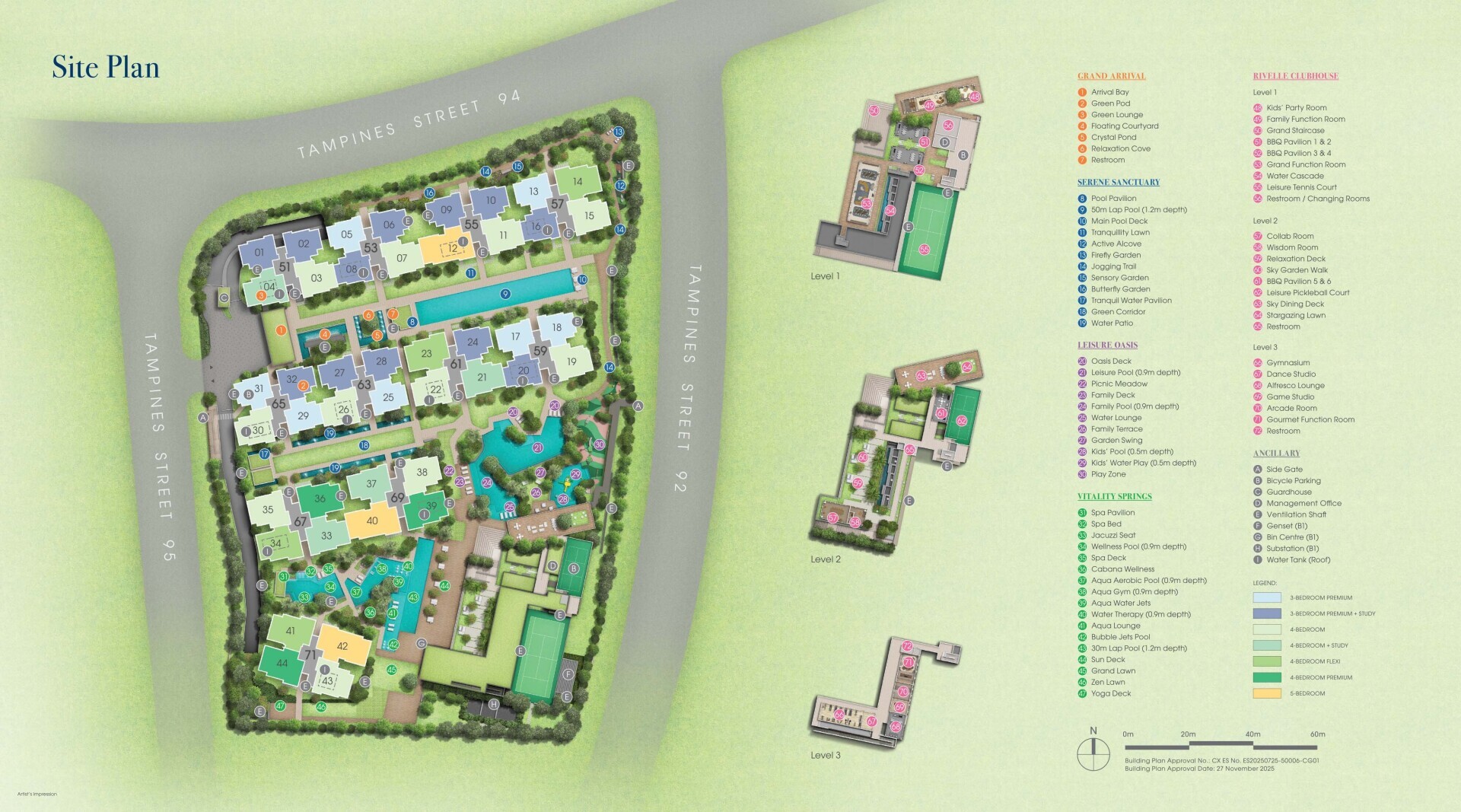 Rivelle Tampines siteplan